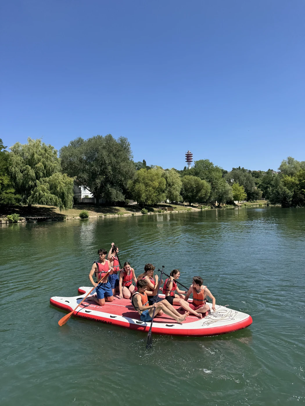 Session paddle sur la Marne à Beach Paddle